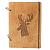 Блокнот с деревянной обложкой Wood&Leather «Олень» светлый купить с доставкой в любой город Украины, цена от 583 грн.
