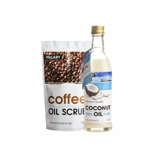 Косметический набор Hillary «Body skin Coffee &Coconut» купить с доставкой в любой город Украины. Киев, Харьков, Одесса, Львов. Цена от 320 грн.