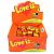 Блок жевачек Sweet Flavor «Love is...» ананас-апельсин 100 шт. купить с доставкой в любой город Украины, цена от 199 грн.