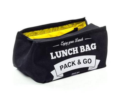 Lunch Bag Pack&Go - S black купить с доставкой в любой город Украины. Киев, Харьков, Одесса, Львов. Цена от 275 грн.