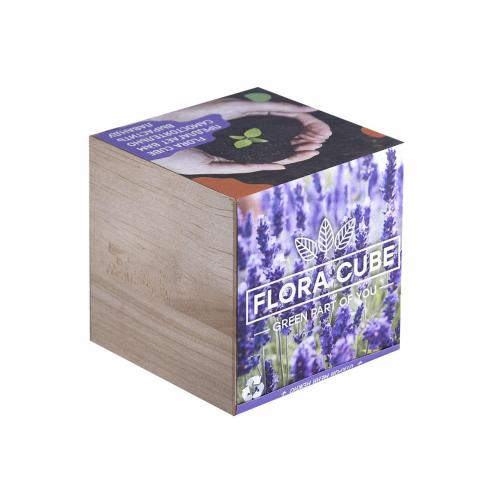 Живой куб Flora Cube «Лаванда» купить с доставкой в любой город Украины. Киев, Харьков, Одесса, Львов. Цена от 198 грн.